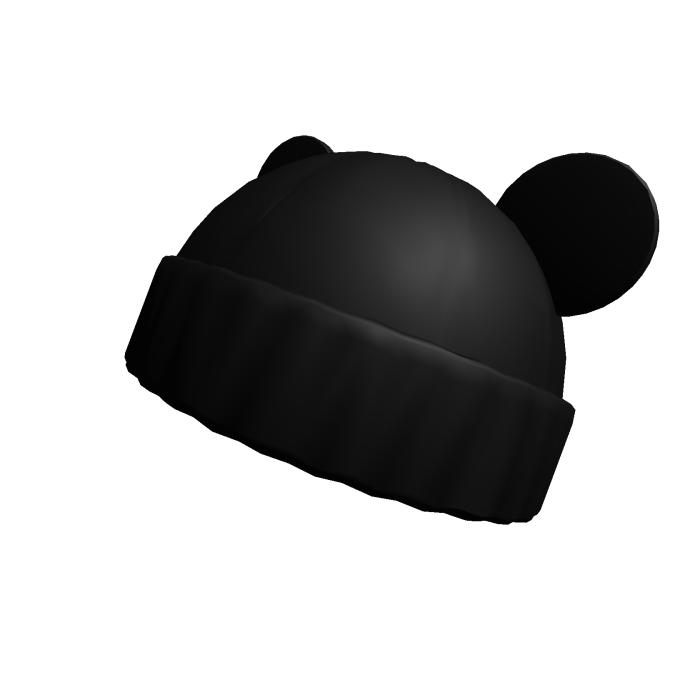 (＾〃＾) black bear beanie 