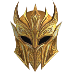 Gold Royal Guardian Knight Helmet