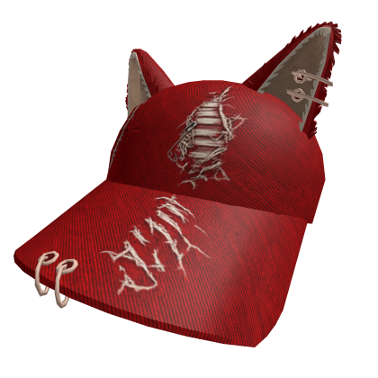 y2k cap red fox