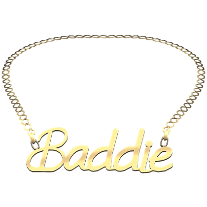 3.0 Baddie Necklace Gold Chain Pendant Jewelry
