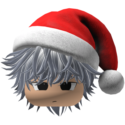 fluffy hair Christmas beret hat (White-gray)