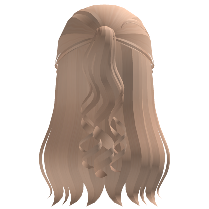 ♡ Blonde Sweet Curly Half Ponytail & Long Hair ɞ Roblox item