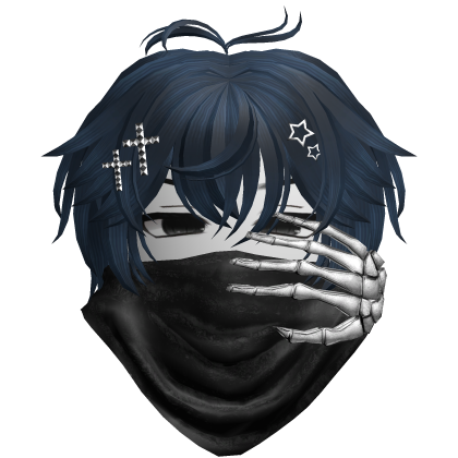 Vkei Emo Dashie Bandana Hair Navy Roblox item