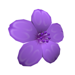 Purple Hair Flower