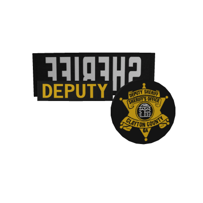 B/Y Clayton County Sheriff Patrol Patches (LVL119)
