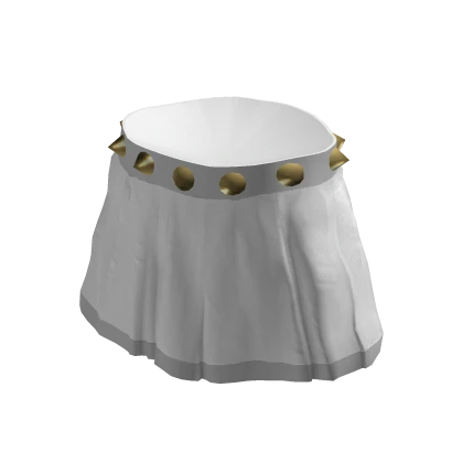 White pleated skirt roblox sale