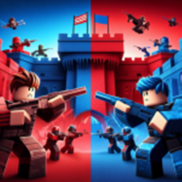 🏰 Red vs Blue Gun Battle! (Castle Wars) 🏰