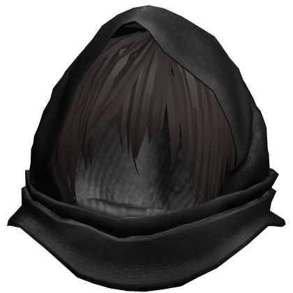 Brown Messy Emo Hair w/ Hood  Roblox item