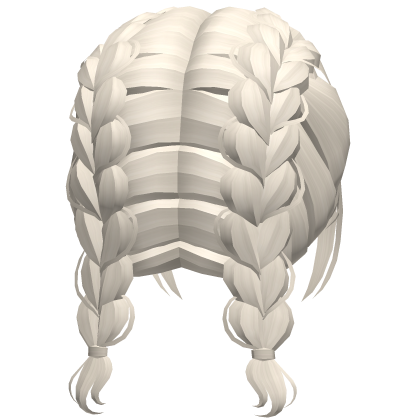 Cute Short Dutch Preppy Messy Braids Beige Blonde Roblox item