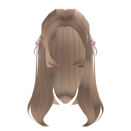 cute long blonde hair w bows 🎀 Roblox item