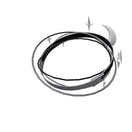 Celestial Moon Crown Halo | Black & Silver