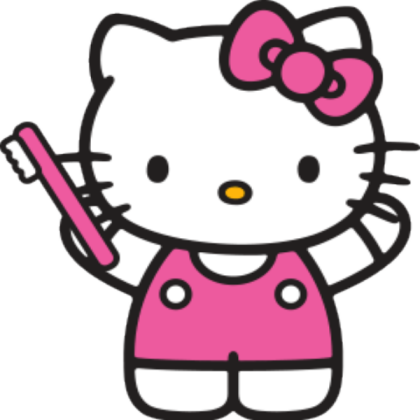 Hello kitty loud brushing teeth Roblox decal