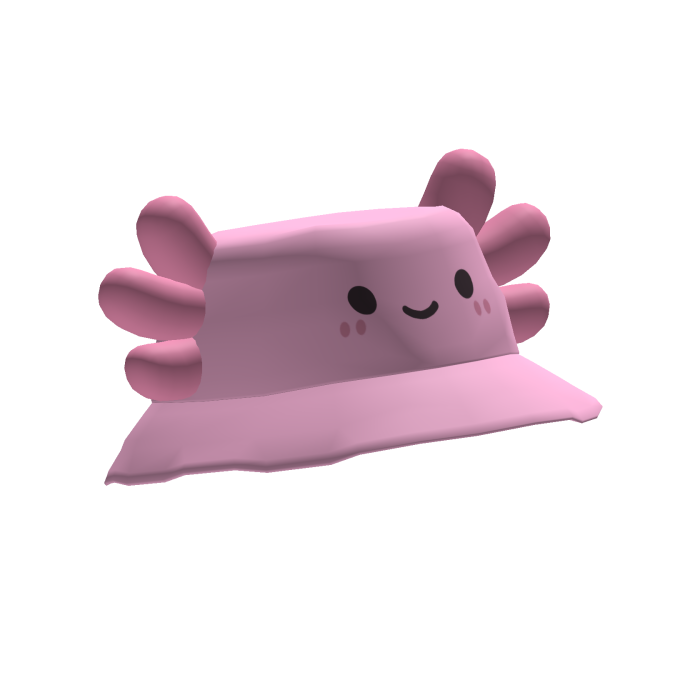 Cute Pink Axolotl Bucket Hat