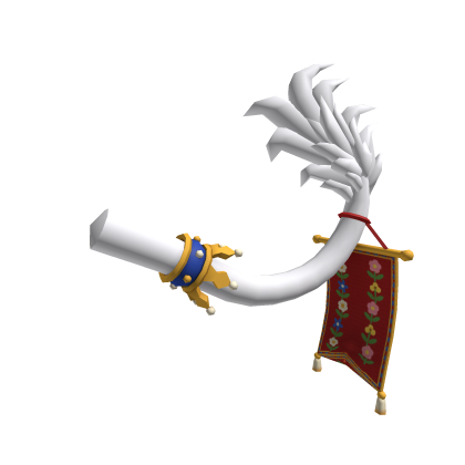 Medieval Fantasy Crowned White Unicorn Tail Banner