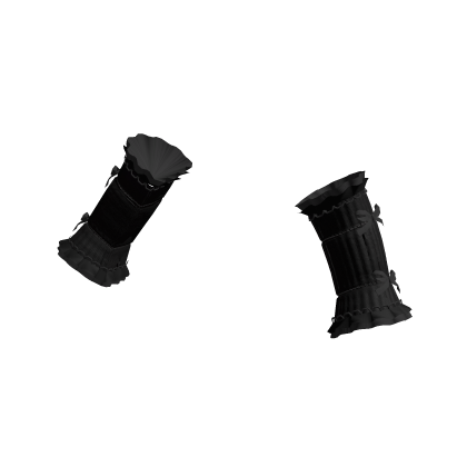 knit arm warmers + ruffles & bows / black 3.0 thumbnail