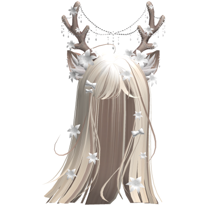 Ethereal Christmas Fairy Fawn Hair w/ Antlers