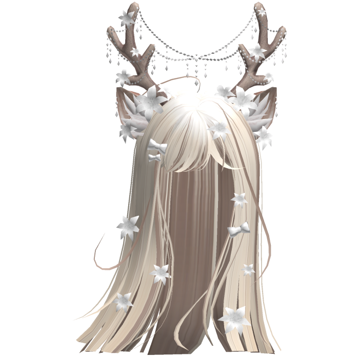 Ethereal Christmas Fairy Fawn Hair w/ Antlers