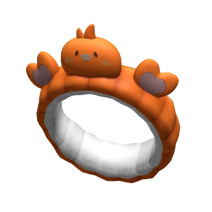 [NEW 🚨] Orange Fluffy Kawaii Duck Makeup Headband