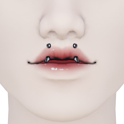 Anime Piercings Open Lips