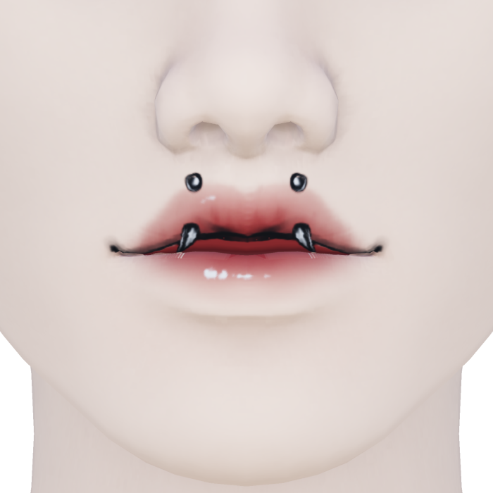 Anime Piercings Open Lips