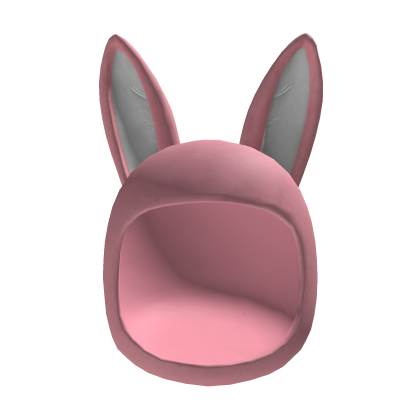 Pink Bunny Hooded Mask