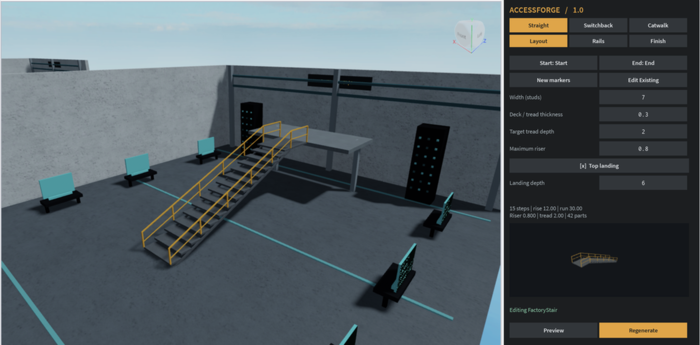 AccessForge - Industrial Stairs & Catwalks preview 3