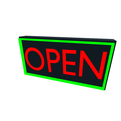 Neon "OPEN" Sign