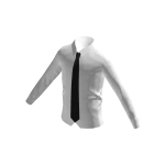 Shirt with Black Tie