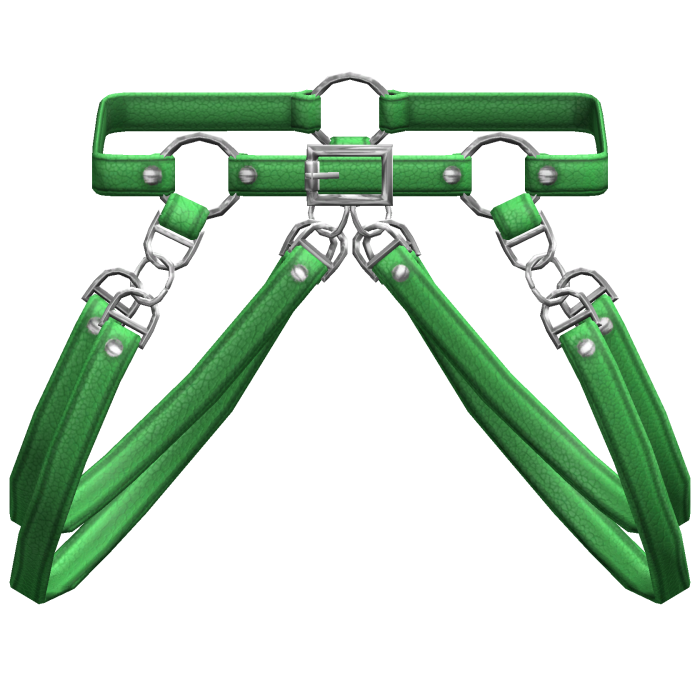 Green Suspender Hanging Y2K Waist Straps 3.0