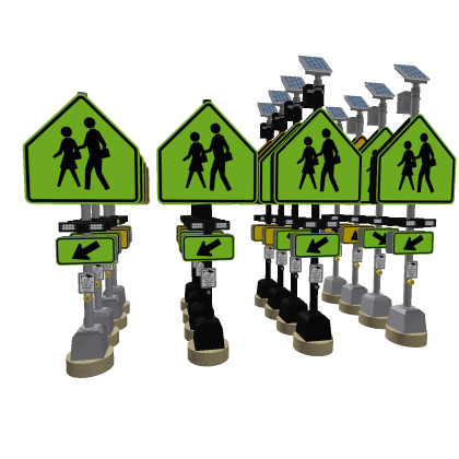 School RRFB Crossing System Set
