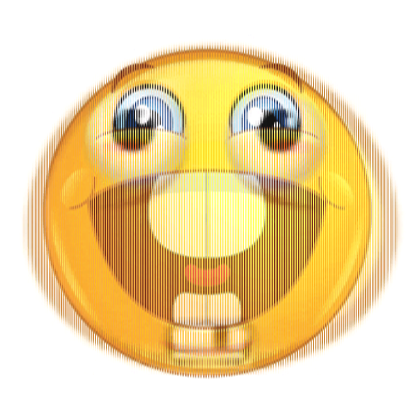[😃] ANIMATED Serius Smiling Face Glowing Circle Roblox item
