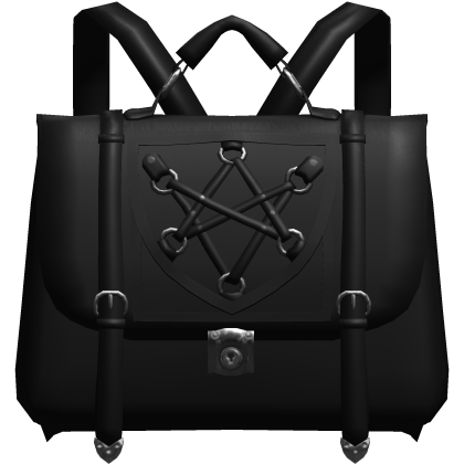 gothic emo pentagram satchel backpack black 3.0