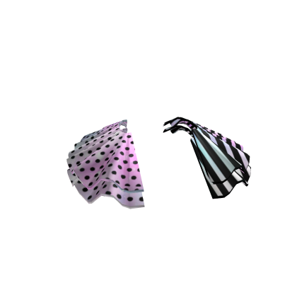 Pastel goth polka dot accent skirt ruffles Roblox item