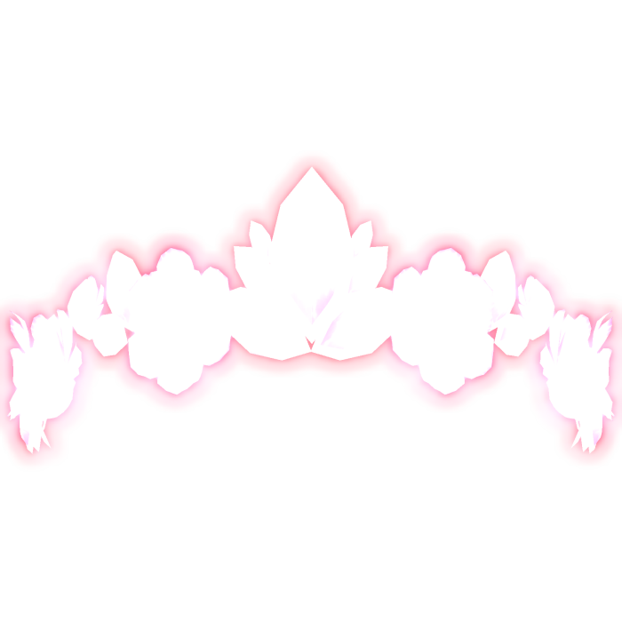Secret Floral Fairy Tiara - Pink emissive