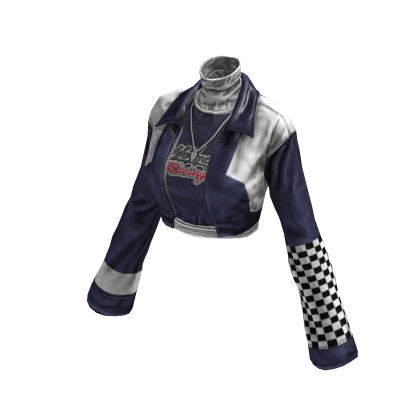 Bosozoku 暴走族 Aesthetic Jacket (Dark Blue Whi