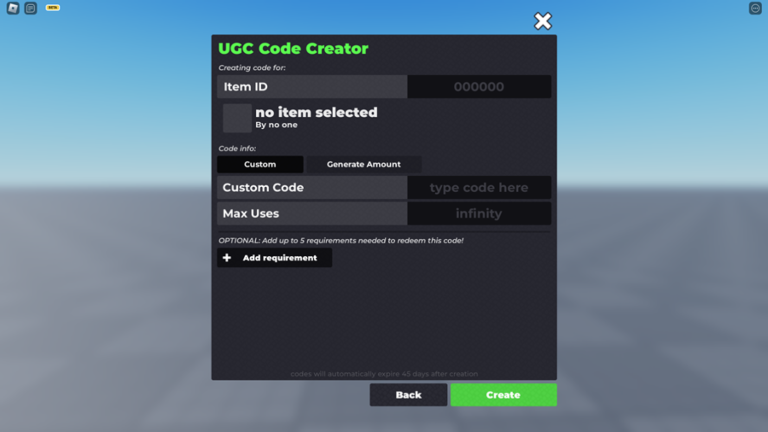 Flex UGC Codes screenshot 2