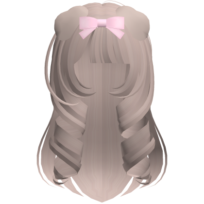 cute curly princess puppy hair in soft milktea