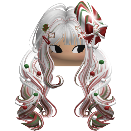 ♡ Christmas Peppermint Pigtails (Holiday)