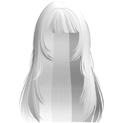 ♡꒰ sweet doll hair w hime bangs in white ꒱