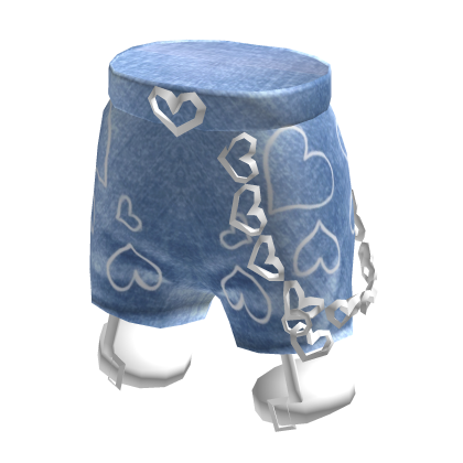 Thigh Straps Shorts With Heart Chains