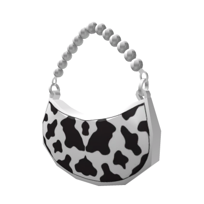 Cow Print Luxury Pearl Purse
