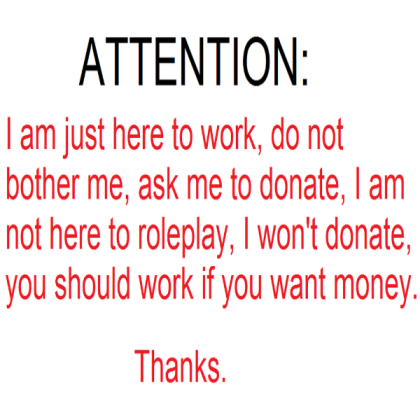 Bloxburg work message Roblox decal
