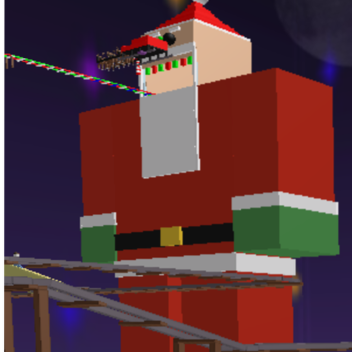 Cart Ride Into Santa