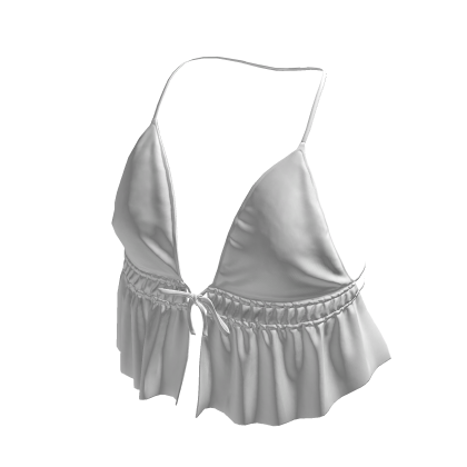 White Trendy Halter Top