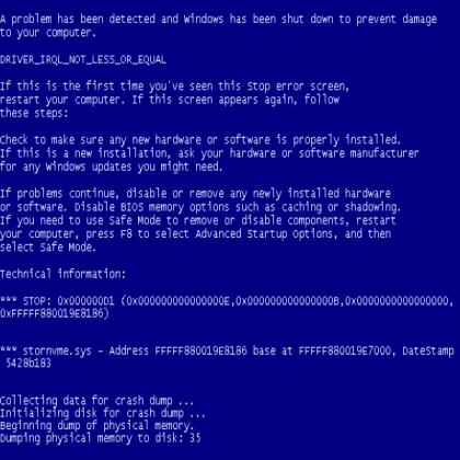 Windows 7 Blue Screen 