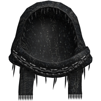 1.0 navy punk vkei chained hood headscarf wrap Roblox item