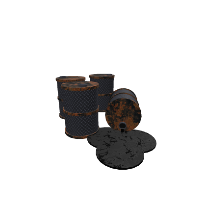 Corroded Oil Barrels