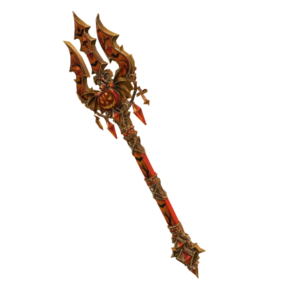 Orange Gold Pumpkin Trident Roblox item