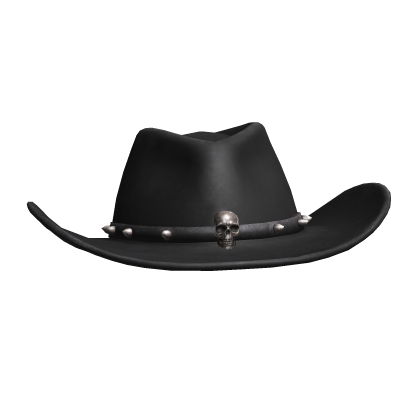 Black Skull Cowboy Hat
