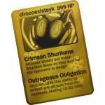 chocoexistsyk - Golden Trading Card